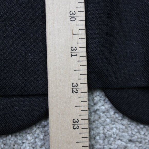 Jos A. Bank Blazer Mens 46L Black Wool/Silk/Ramie Blend 3 Button Single Vent - Picture 12 of 12